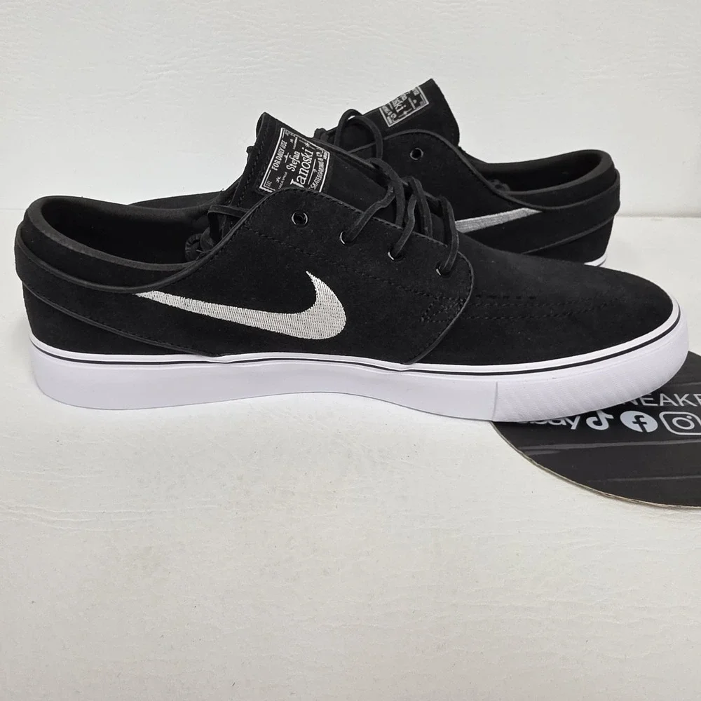 Nike SB Stefan Janoski+ Black Suede Skate ShoesFD6757- 001 Men's Size 10.5